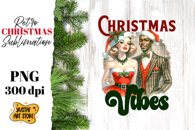 Retro Christmas sublimation design. Pin up sublimation. Sublimation Yustaf Art Store 