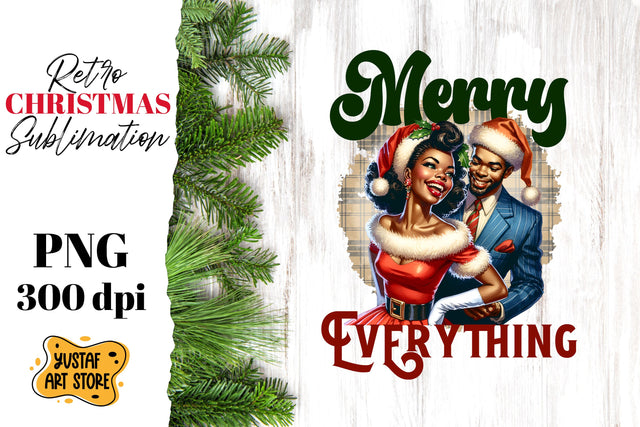 Retro Christmas sublimation design. Pin up sublimation. Sublimation Yustaf Art Store 