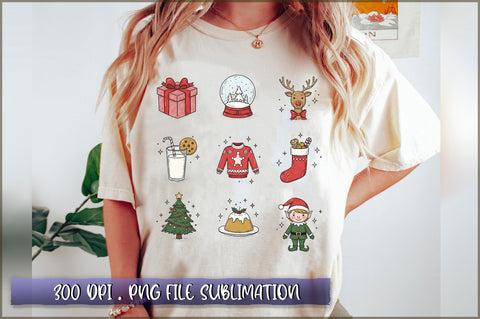 Retro Christmas Sublimation Sublimation Shetara Begum 