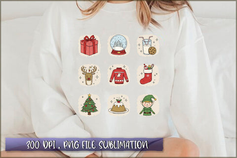 Retro Christmas Sublimation Sublimation Shetara Begum 