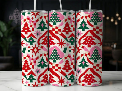 Retro Christmas Trees 20oz Tumbler, Retro Christmas, Christmas Trees, Retro Xmas Trees, Retro Tree Tumbler, Christmas Tree PNG, Retro Tumbler PNG, Xmas Tree Tumbler Sublimation SvggirlplusArt 
