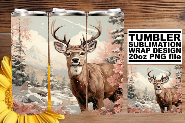 Retro Christmas Tumbler Wrap - Watercolor Holiday Pattern Sublimation afrosvg 