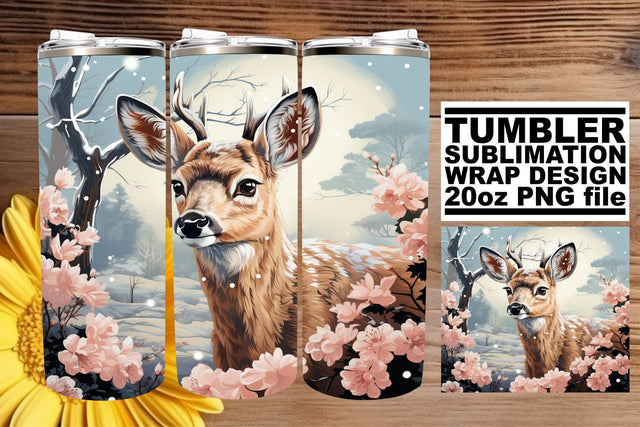 Retro Christmas Tumbler Wrap - Watercolor Sublimation PNG Sublimation afrosvg 