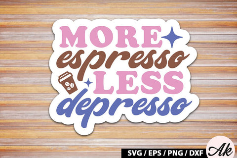 Retro Coffee Sticker SVG Bundle SVG akazaddesign 