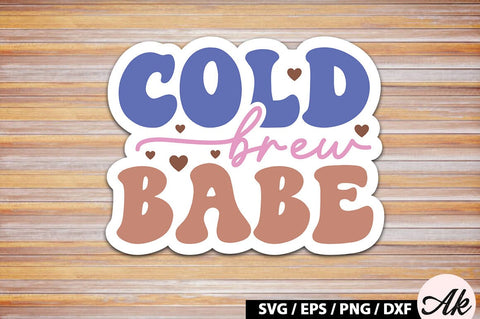 Retro Coffee Sticker SVG Bundle SVG akazaddesign 