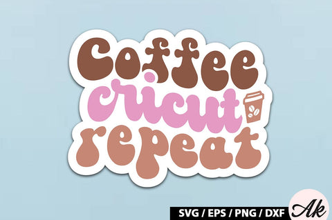 Retro Coffee Sticker SVG Bundle SVG akazaddesign 
