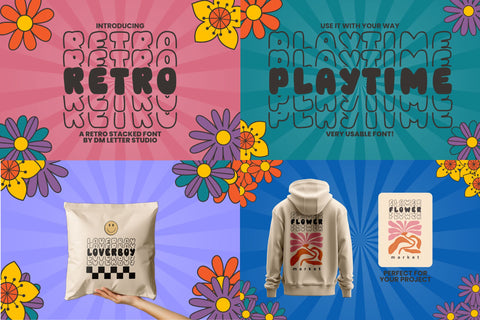 Retro Collection Font Dm Letter Studio 