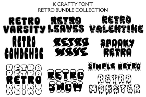 Retro Collection Font Dm Letter Studio 