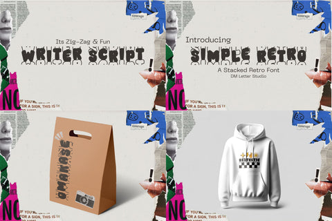 Retro Collection Font Dm Letter Studio 
