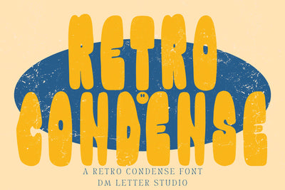 Retro Condense Font Dm Letter Studio 