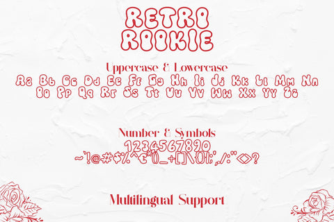 Retro Cookie Font Font Dm Letter Studio 