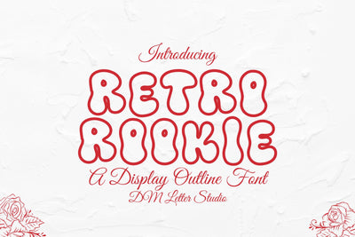 Retro Cookie Font Font Dm Letter Studio 