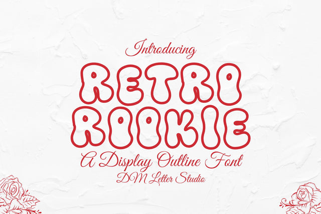 Retro Cookie Font Font Dm Letter Studio 