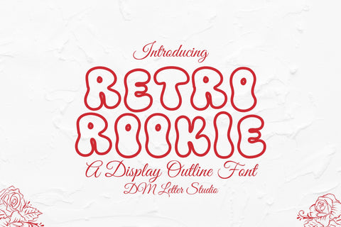 Retro Cookie Font Font Dm Letter Studio 