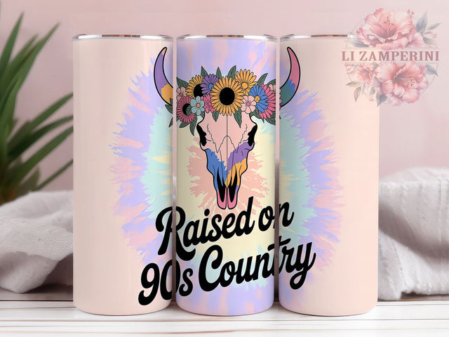 Retro Cowboy Country Music Tumbler Wrap, Vintage Western Design, 90s Cowboy Art, Country Music Cup, Western Nostalgia Gift, Ranch Life Wrap, Classic Country Sublimation Sublimation Li Zamperini 