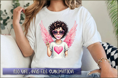 Retro Cupid Valentines Day Sublimation Clipart Sublimation Shetara Begum 