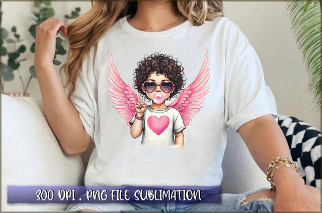 Retro Cupid Valentines Day Sublimation Clipart Sublimation Shetara Begum 