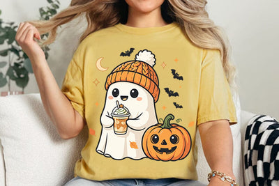 Retro Cute Ghost Png Sublimation Shahin alam 