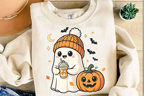 Retro Cute Ghost Png Sublimation Shahin alam 