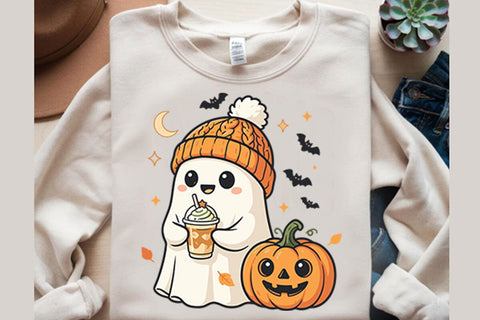 Retro Cute Ghost Png Sublimation Shahin alam 