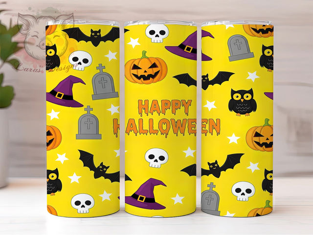 Retro Cute Spooky Halloween Ghost Tumbler, Cute Ghost Wrap, Checkered Ghost Cup, 20Oz Sublimation Design, Vintage Halloween Drinkware, Fall Spooky Mug, Kawaii Ghost Tumbler Sublimation Lara' s Designs 