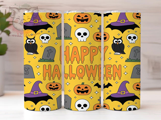 Retro Cute Spooky Halloween Ghost Tumbler, Cute Ghost Wrap, Checkered Ghost Cup, 20Oz Sublimation Design, Vintage Halloween Drinkware, Fall Spooky Mug, Kawaii Ghost Tumbler Sublimation Lara' s Designs 
