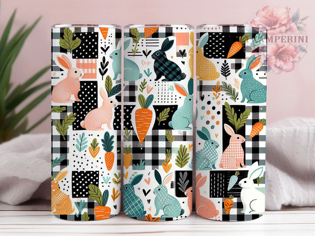 Retro Easter Bunny 20oz Tumbler, Vintage Bunny Design, 20oz Tumbler Sublimation, Easter PNG Cup Wrap, Holiday Sublimation Wrap, Springtime Bunny Cup Design, Digital Retro Bunny Sublimation Sublimation Li Zamperini 