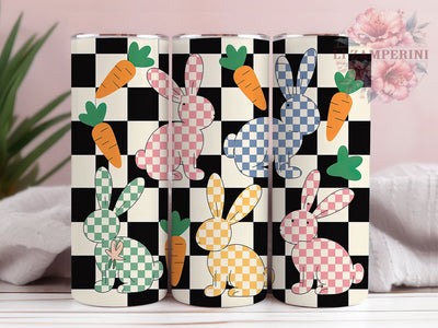Retro Easter Bunny 20oz Tumbler, Vintage Bunny Design, 20oz Tumbler Sublimation, Easter PNG Cup Wrap, Holiday Sublimation Wrap, Springtime Bunny Cup Design, Digital Retro Bunny Sublimation Sublimation Li Zamperini 