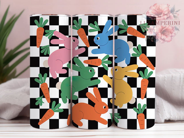 Retro Easter Bunny 20oz Tumbler, Vintage Bunny Design, 20oz Tumbler Sublimation, Easter PNG Cup Wrap, Holiday Sublimation Wrap, Springtime Bunny Cup Design, Digital Retro Bunny Sublimation Sublimation Li Zamperini 