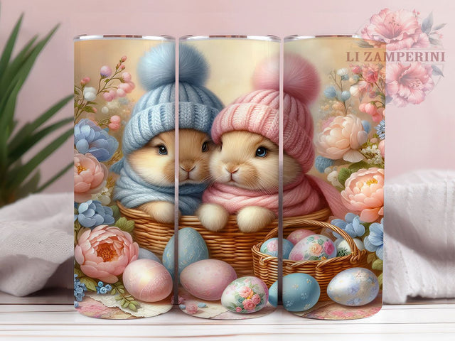 Retro Easter Bunny Rabbit 20oz Tumbler, Retro Bunny, Holiday Eggs, 20oz Wrap, Sublimation Design, Festive Style, PNG File Sublimation Li Zamperini 