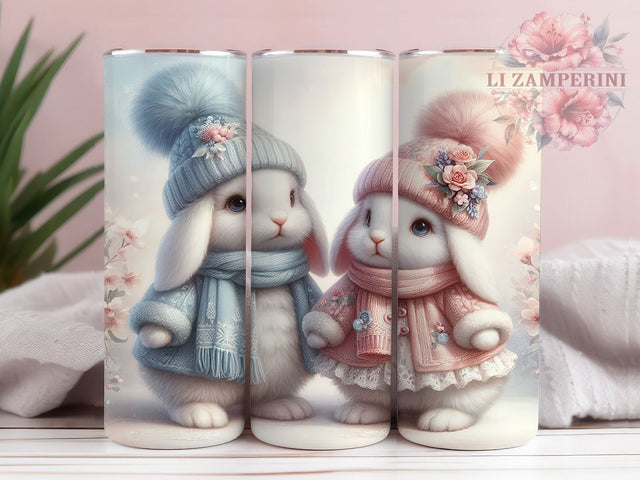 Retro Easter Bunny Rabbit 20oz Tumbler, Retro Bunny, Holiday Eggs, 20oz Wrap, Sublimation Design, Festive Style, PNG File Sublimation Li Zamperini 