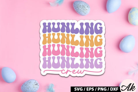 Retro Easter Sticker SVG Bundle SVG akazaddesign 