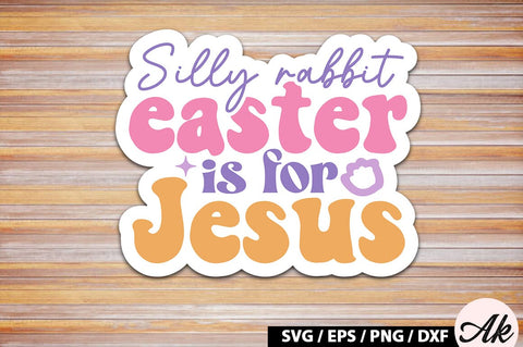 Retro Easter Sticker SVG Bundle SVG akazaddesign 
