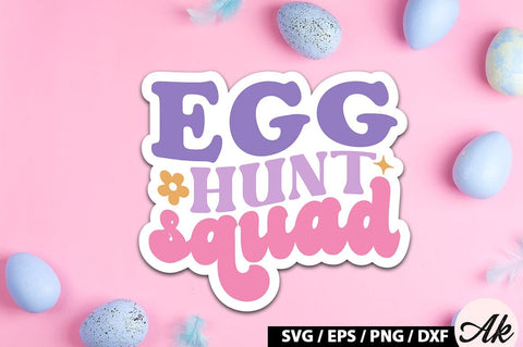 Retro Easter Sticker SVG Bundle SVG akazaddesign 