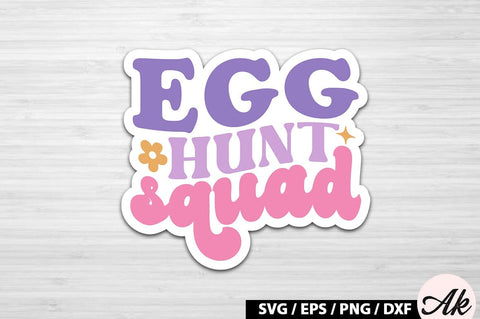 Retro Easter Sticker SVG Bundle SVG akazaddesign 