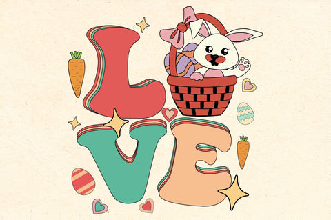 Retro Easter Sublimation Bundle Sublimation Rupkotha 