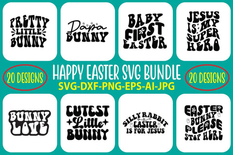 Retro Easter SVG Bundle SVG Syaman 