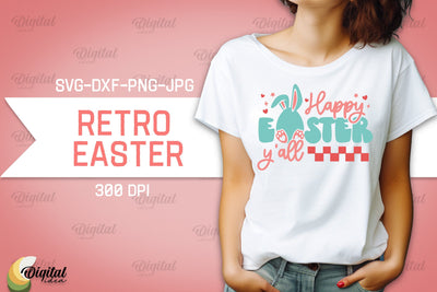 Retro Easter SVG. Retro Design. Easter Quotes SVG SVG Evgenyia Guschina 