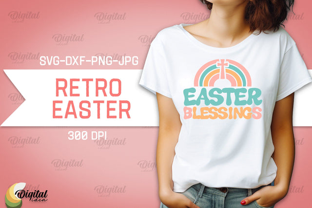 Retro Easter SVG. Retro Design. Easter Quotes SVG SVG Evgenyia Guschina 