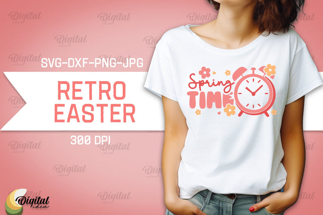 Retro Easter SVG. Retro Design. Easter Quotes SVG SVG Evgenyia Guschina 