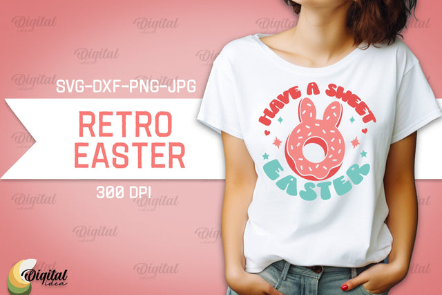 Retro Easter SVG. Retro Design. Easter Quotes SVG SVG Evgenyia Guschina 