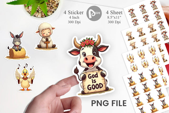 Retro Faith Farm Sticker Sublimation artnoy 