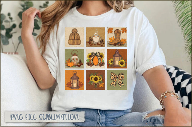 Retro Fall Autumn Coquete PNG Sublimation Shetara Begum 
