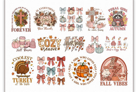 Retro Fall Sublimation Bundle Sublimation Shetara Begum 