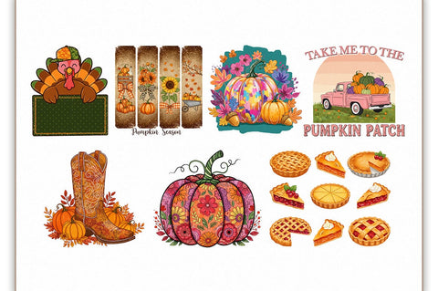 Retro Fall Sublimation Bundle Sublimation Shetara Begum 