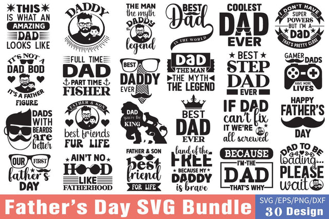 Retro Father's day svg bundle SVG Angelina750 