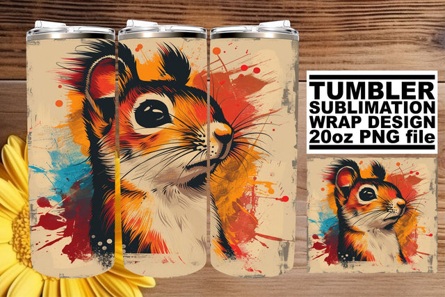 Retro Fauna Fun Tumbler Design, Vintage Sublimation Wrap, 20oz, Nostalgic Animal Art Sublimation afrosvg 