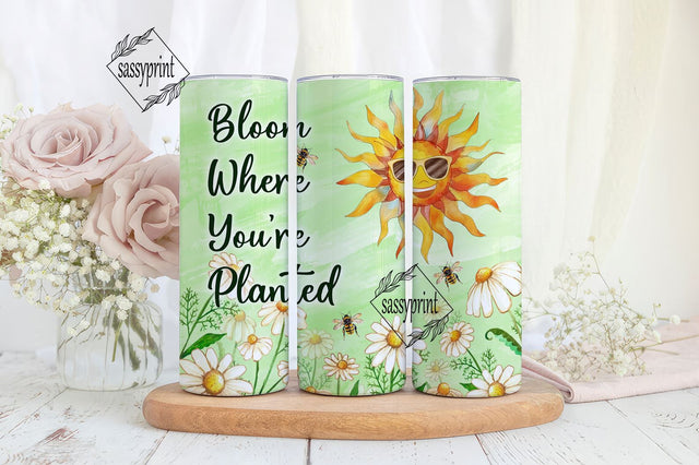Retro floral Daisies 20 oz tumbler sublimation PNG wrap , straight, Tapered Bloom moms, mothers day, Boho flowers, gift for her, happy sun Sublimation sassyprint 