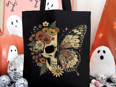 Retro Floral Skeleton Png, Funny Checkered Skeleton Halloween Png, Preppy Halloween Png, Trendy Halloween Skull Design, Spooky Season Png SVG DesignDestine 