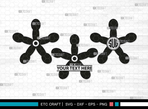 Retro Flower Monogram, Retro Flower Silhouette, Flower SVG, Cute Flower Svg, Flat Flowers Svg, Hippy Daisy Flower Svg, Flower Bundle, SB00552 SVG ETC Craft 